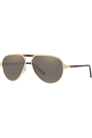 Cartier Man Sunglasses CT0101S - Frame color: Gold, Lens color: