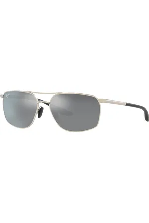 Maui Jim Man Sunglasses Puu Kukui - Frame color: Silver, Lens color: