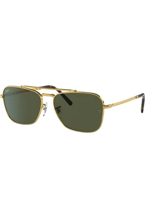 Ray-Ban Unisex Sunglasses RB3636 New Caravan - Frame color: Gold, Lens color: