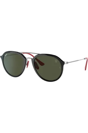 Ray-Ban Unisex Sunglasses RB4369M Scuderia Ferrari Collection - Frame color: Black, Lens color: