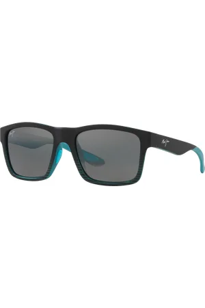 Maui Jim Unisex Sunglasses The Flats - Frame color: Blue Green, Lens color:
