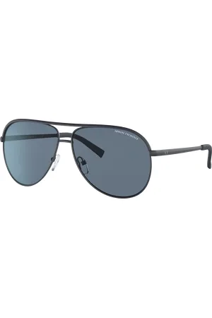Armani Exchange Unisex Sunglasses AX2002 - Frame color: Matte Blue, Lens color: