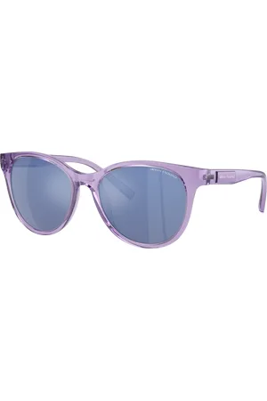 Armani Exchange Woman Sunglasses AX4144SU - Frame color: Shiny Transparent Violet, Lens color: