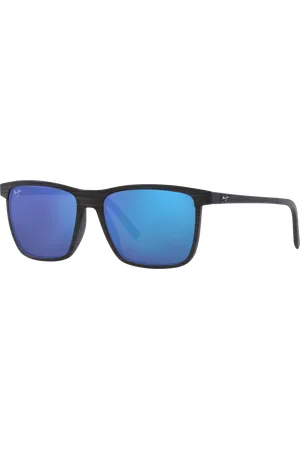 Maui Jim Unisex Sunglasses One Way - Frame color: Blue Dark, Lens color:
