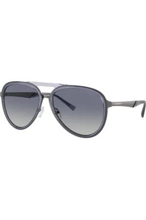 Emporio Armani Man Sunglasses EA2145 - Frame color: Shiny Transparent Dark Blue, Lens color: