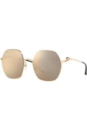 Cartier Woman Sunglasses CT0267S - Frame color: Gold, Lens color: