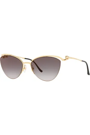 Cartier Woman Sunglasses CT0268S - Frame color: Gold, Lens color: