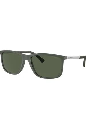 Emporio Armani Man Sunglasses EA4058 - Frame color: Matte Green, Lens color: