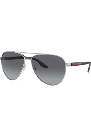 Prada Man Sunglasses PS 52YS - Frame color: Silver, Lens color: