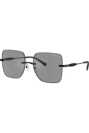 Michael Kors Woman Sunglasses MK1150 Québec - Frame color: Grey Solid Black Mirror, Lens color: