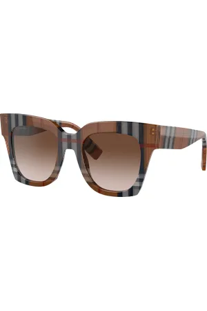 Burberry Woman Sunglasses BE4364 Kitty - Frame color: Brown Check, Lens color: