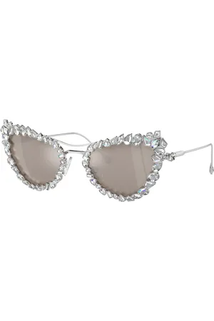 Swarovski Woman Sunglasses SK7011 - Frame color: Silver, Lens color: