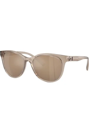 Armani Exchange Woman Sunglasses AX4144SU - Frame color: Shiny Transparent Brown, Lens color: