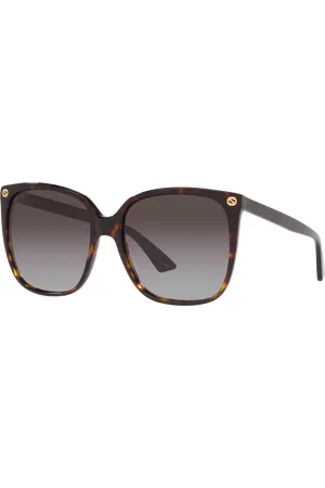 Gucci Woman Sunglasses GG0022S - Frame color: Tortoise, Lens color: