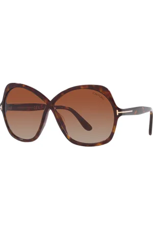 Tom Ford Woman Sunglasses FT1013 - Frame color: Brown Dark, Lens color: