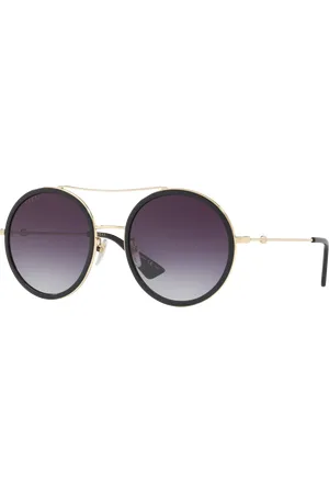 Gucci Woman Sunglasses GG0061S - Frame color: Gold, Lens color: