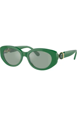 Swarovski Woman Sunglasses SK6002 - Frame color: Dark Green, Lens color: