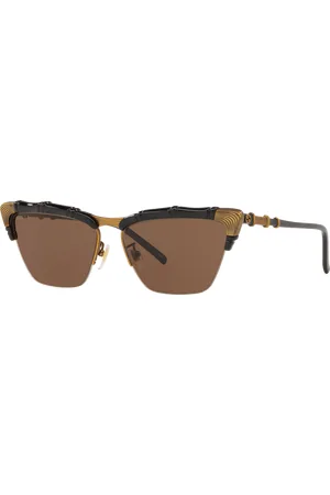 Gucci Woman Sunglasses GG0660S - Frame color: Black Gold, Lens color:
