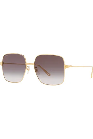 Cartier Woman Sunglasses CT0321SA - Frame color: Gold, Lens color: