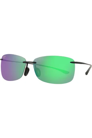 Maui Jim Unisex Sunglasses Akau - Frame color: Black Matte, Lens color: