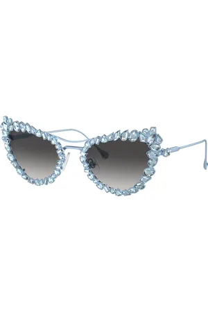 Swarovski Woman Sunglasses SK7011 - Frame color: Matte Light Blue, Lens color: