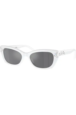 Swarovski Woman Sunglasses SK6019 - Frame color: Milky White, Lens color: