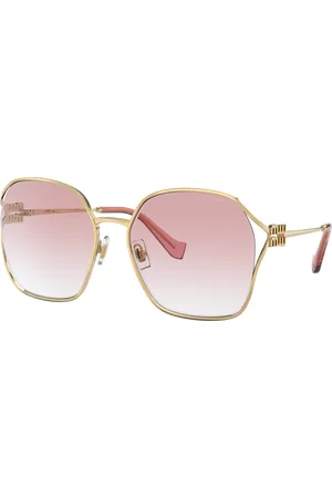 Miu Miu Woman Sunglasses MU 52WS - Frame color: Gold, Lens color: