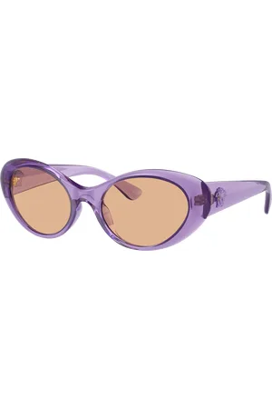 VERSACE Woman Sunglasses VE4455U - Frame color: Purple Transparent, Lens color: