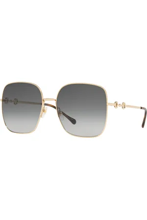 Gucci Unisex Sunglasses GG0879S - Frame color: Gold, Lens color: