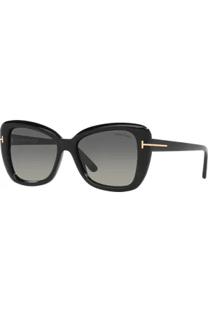 Tom Ford Woman Sunglasses FT1008 - Frame color: Black Shiny, Lens color:
