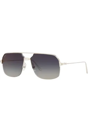 Cartier Unisex Sunglasses CT0230S - Frame color: Matte Black, Lens color: