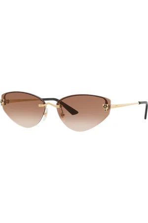 Cartier Woman Sunglasses CT0431S - Frame color: Gold, Lens color: