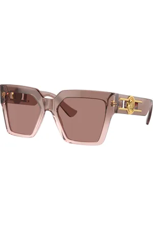 VERSACE Woman Sunglasses VE4458F - Frame color: Brown Transparent, Lens color: