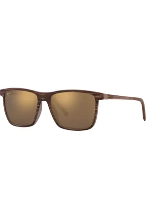 Maui Jim Unisex Sunglasses One Way - Frame color: Brown, Lens color: