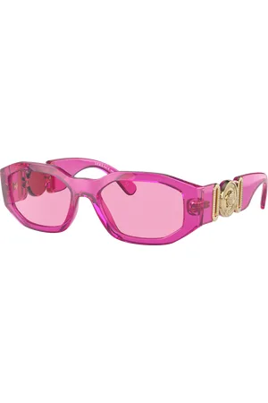 VERSACE Unisex Sunglasses VE4361 Biggie - Frame color: Transparent Fuxia, Lens color: