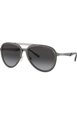 Emporio Armani Man Sunglasses EA2145 - Frame color: Shiny Transparent Smoke, Lens color: