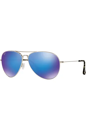 Maui Jim Unisex Sunglasses 264 Mavericks - Frame color: Silver, Lens color: