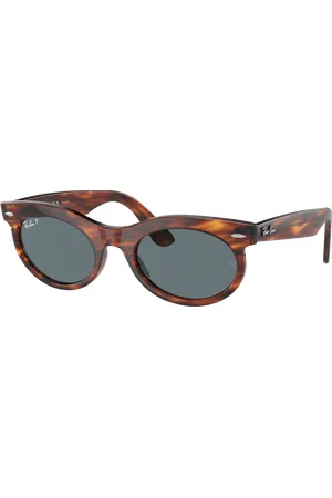 Ray-Ban Unisex Sunglasses RB2242 Wayfarer Oval - Frame color: Striped Havana, Lens color: