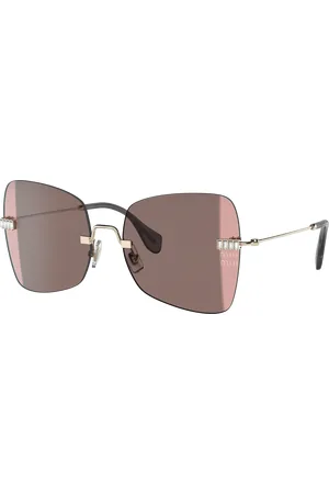 Miu Miu Woman Sunglasses MU 50WS - Frame color: Pale Gold, Lens color: