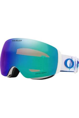 Oakley Unisex Sunglasses OO7064 Flight Deck™ M Mikaela Shiffrin Signature Series Snow Goggles - Frame color: White, Lens color: Prizm Snow Argon Iri