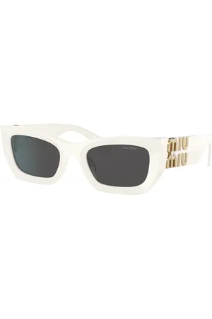 Miu Miu Woman Sunglasses MU 09WS Runway - Frame color: White, Lens color:
