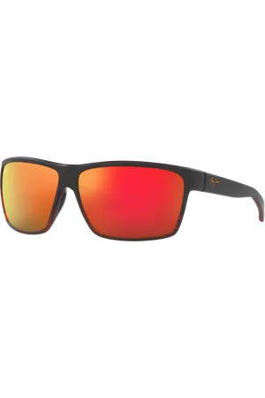 Maui Jim Unisex Sunglasses Alenuihaha - Frame color: Burgundy Havana, Lens color: