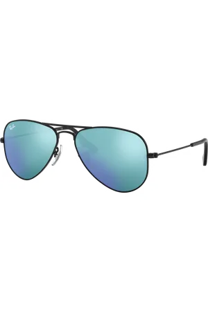 Ray-Ban Unisex Sunglasses RB9506S Aviator Kids - Frame color: Black, Lens color:
