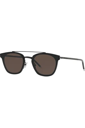 Saint Laurent Unisex Sunglasses SL 28 METAL - Frame color: Black Matte, Lens color: