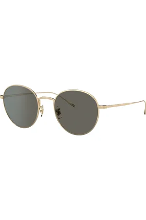 Oliver Peoples Unisex Sunglasses OV1306ST Altair - Frame color: Brushed Gold, Lens color: