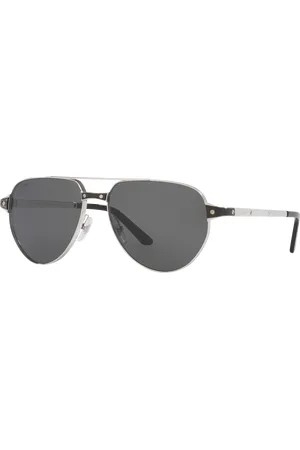 Cartier Man Sunglasses CT0425S - Frame color: Silver Shiny, Lens color: