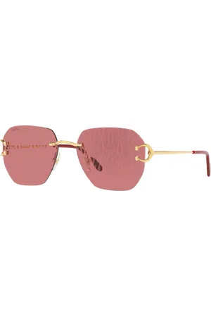 Cartier Unisex Sunglasses CT0394S - Frame color: Gold, Lens color: