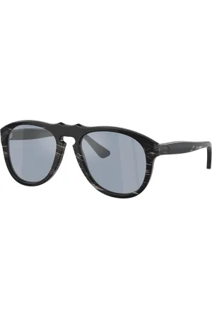 Persol Unisex Sunglasses PO0649CO 649 Series - Horn - Frame color: Polished Black, Lens color: