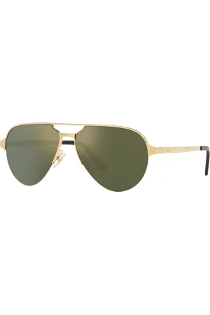 Cartier Man Sunglasses CT0386S - Frame color: Gold, Lens color: