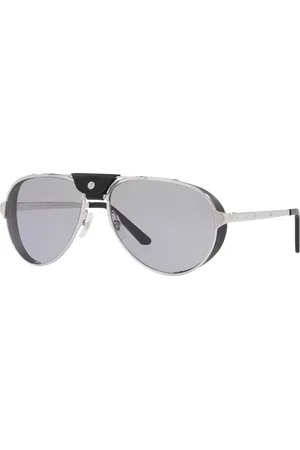 Cartier Unisex Sunglasses CT0296S - Frame color: Silver, Lens color:
